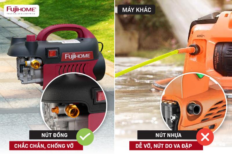 Máy rửa xe mô tơ cảm ứng từ FujiHOME PWX1AJ