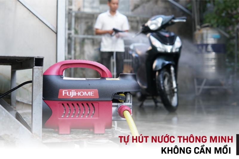 Máy rửa xe mô tơ cảm ứng từ FujiHOME PWX1A