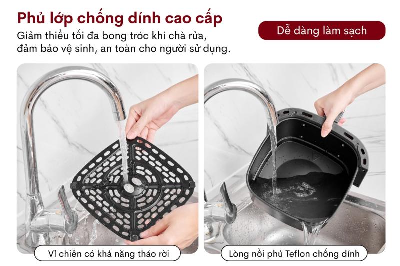 Nồi chiên không dầu Fujihome A5GW 5.5Lít 