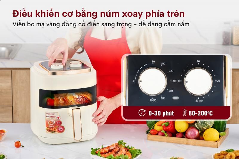 Nồi chiên không dầu Fujihome A5GW 5.5Lít 