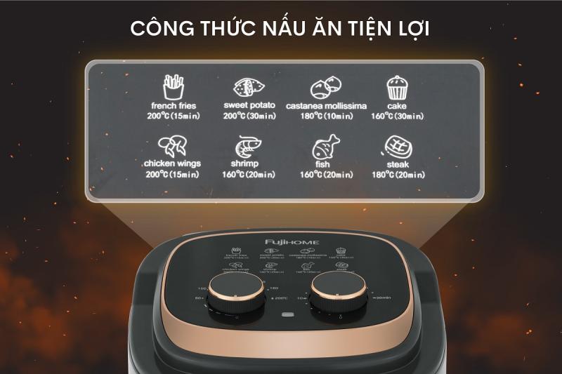 Nồi chiên không dầu Fujihome A6GG