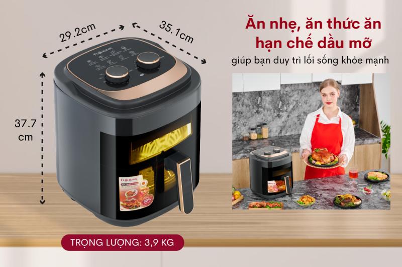 nồi chiên không dầu Fujihome A6GG