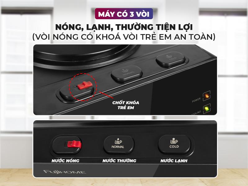 Cây nước nóng lạnh FUJIHOME WD61E