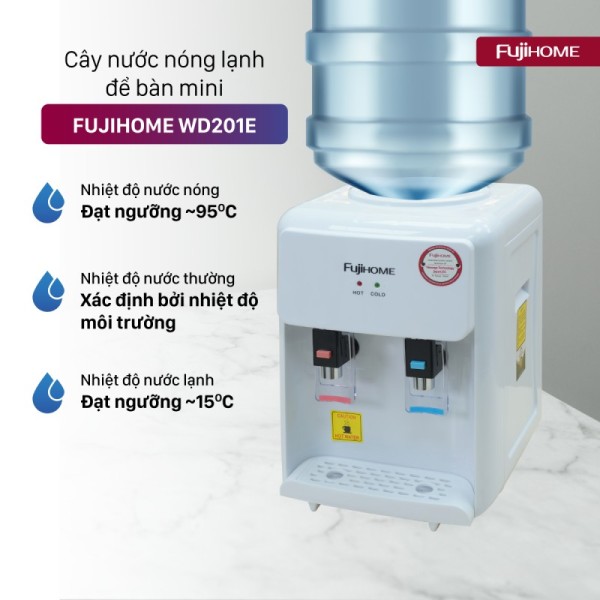 Cây nước nóng lạnh fujihome WD201E