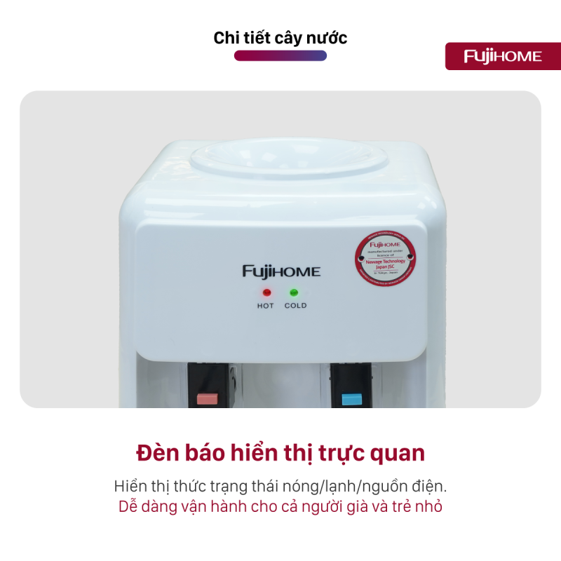 Cây nước nóng lạnh fujihome WD201E